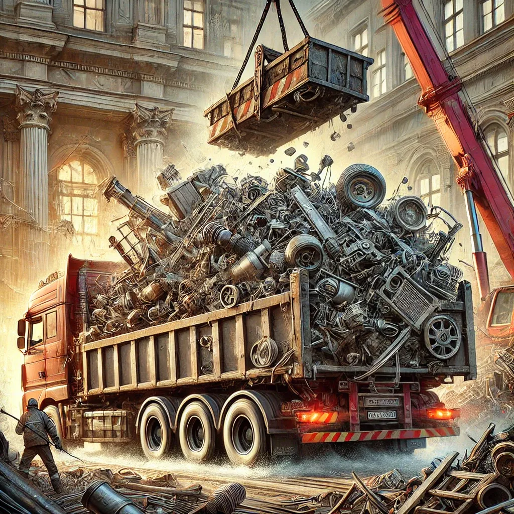 Демонтаж металлолома